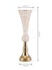 European Candlestick Vase: Metal Trophy Ornament for Home, Church, Restaurants.
