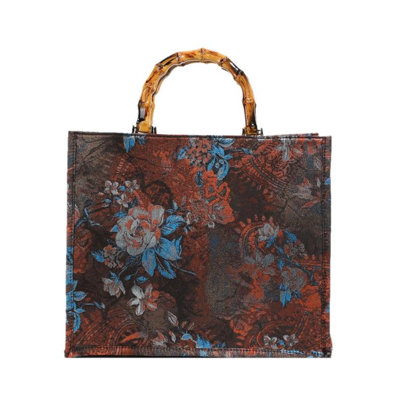 

Жіноча ткана сумка-тоут з квітковою вишивкою Стильна пляжна наплічна сумка для жінок Сумка-тоут для відпустки Сумка-тоут Верхня сумка Клатч Вечірні гаманці