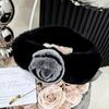 Winter Real Rex Rabbit Fur Scarf Fashion Magnetic Buckle Fur Neck Warmer Thickened Natural Fur Scarf Luxury Camellia Fur Scarf