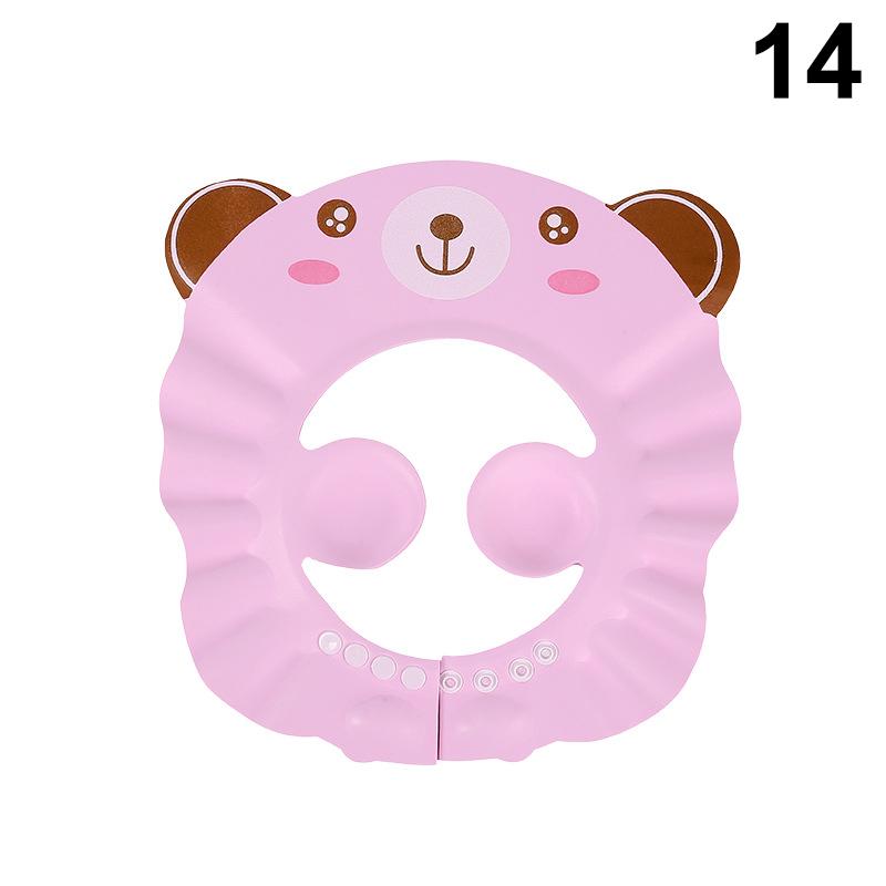 Verstellbare Cartoon Baby Shampoo Kappe Wasserdichter Spritzschutz Badevisier Hut Langlebiger Säuglings Haarschutz Für Dusche