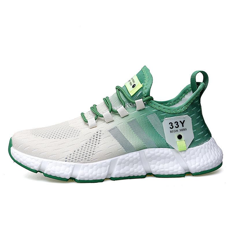 Men's and Women's Shoes Sports Shoes Summer Running Shoes Flying Woven Breathable  Shoes Lightweight Sneakers