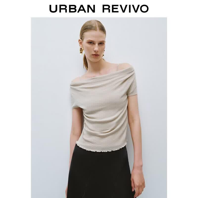 UR 2026 Women's Cowl Neck Lace Knit Camisole