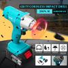 128VF 110V-220V Cordless Impact Drill Driver Kit Powerful Combo Kits with 1 Rechargeable Lithium-Ion Battery