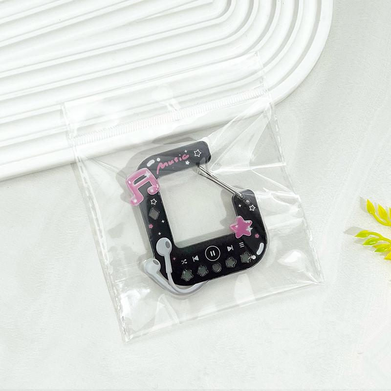 Cute Acrylic Charm Carabiner Climbing Buckle High Aesthetic Value Bag Pendant Creative Gift Keychain Backpack Handbook Decor