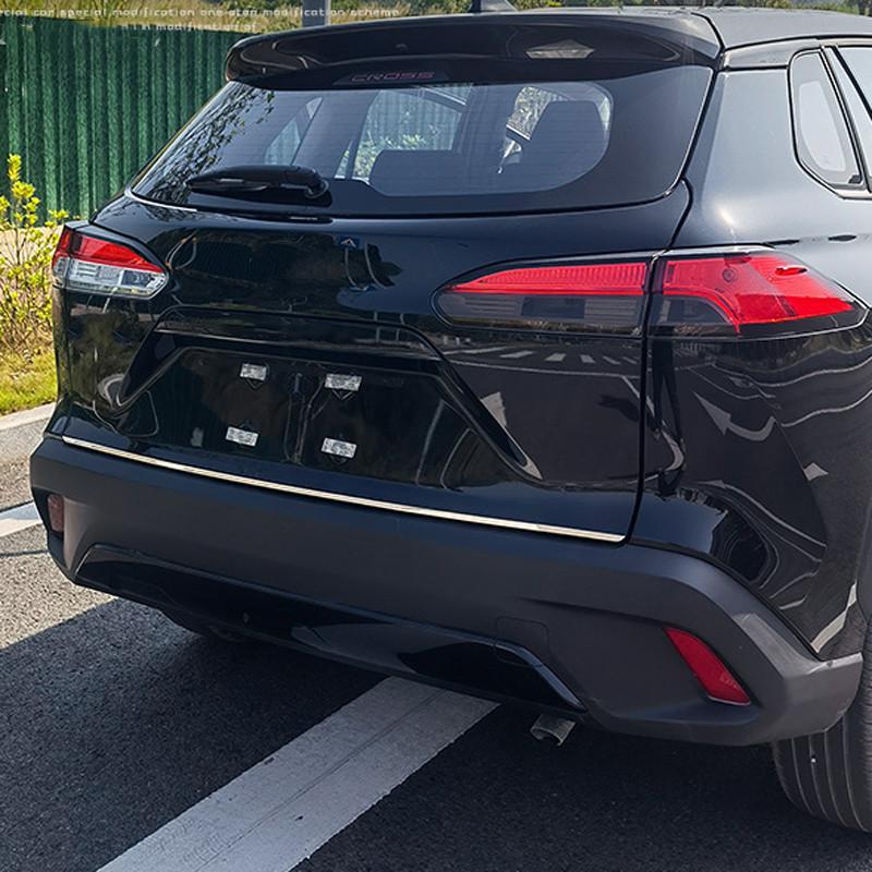 

Для Toyota Corolla Cross SUV Нержавеющая сталь Отделка двери багажника Наклейка на заднюю дверь против царапин Аксессуары для стайлинга