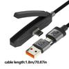 240W Fast Charging Type C & USB 65W 2 In 1 Braided Cable With Invisible Bracket For Phones Tablets Laptops Gaming