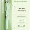 Panda Banda Quick-Dry Black Gel Pen – Soft Grip, European Style, Student-Friendly