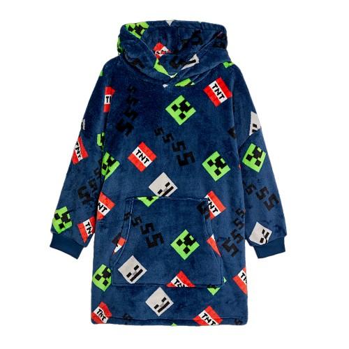 Minecraft Kinder/Kinder Ikonen Sherpa Fleece Übergroße Hoodie Decke