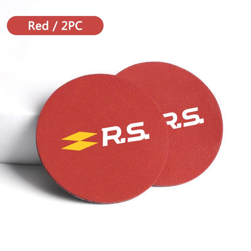 Car Anti-slip Water Cup Heat Insulation Mat Suede Decor Coaster For Renault RS Koleos Captur Twingo Kadjar Megane Clio Scenic S555