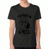 Toilettenpapier-Mann Damen Baumwoll-T-Shirt, Premium-Baumwollqualität Druck, Langlebig, Lässige Mode. Mit einem humorvollen Design mit einem Mann und Toilettenpapier