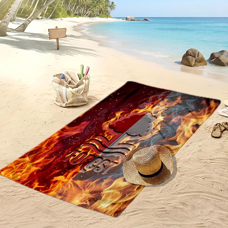 Toalla de Playa con Estampado de Fútbol Nottingham Forest, Toalla Grande Suave de Secado Rápido para Playa, Camping, Natación