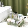 Large Capacity Bathroom Vanity Tray Perfume Organizer for Dresser Clear Desktop Storage Box for Lotion Bottle Cosmetics Skincare