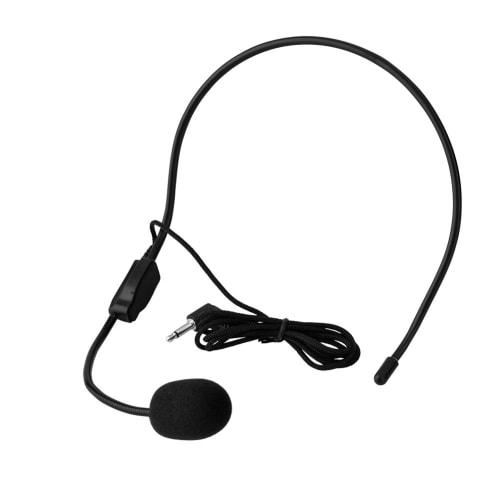 Hakeeta Mini Head-Mounted Wired Microphone, Wearable Condenser Microphone for Teachers, Coaches, Presenters, and Tour Guides