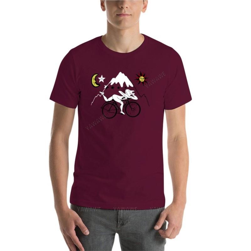 Cotton Men Tshirt Bicycle Day T-Shirt Plain T-shirt Plus Size Tops Tops Mens Graphic T-shirts Funny Tee-shirt for Boys