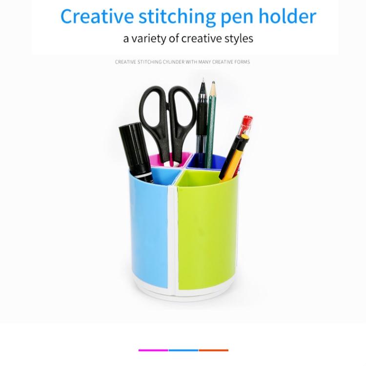 Multifunctional Colorful Detachable Rotary Stationery Office Roundoffice School  Pen Holder