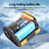 Rechargeable Waist Fan with LED Flashlight Portable Waist Clip Fan with Hanging Rope 100 Gear High Air Volume Cooling Fan for Outdoor Camping Jobsite