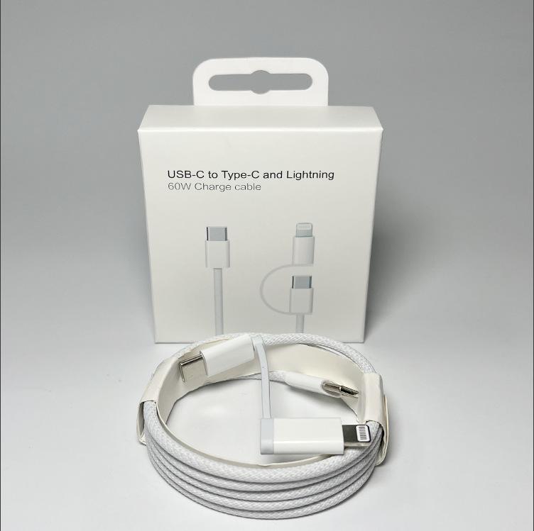 Dual Type-C PD Fast Charging Cable for Huawei/Xiaomi Laptops with Single/Dual Ports