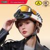 YEMA Retro Half-Face Motorcycle Helmet