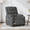 Vidaxl Reclining Massage Chair, Electric, Dark Grey, Fabric