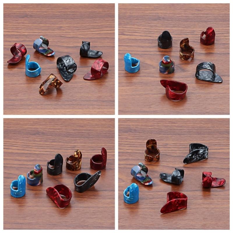 7Pcs Guitar Picks Thumb Picks Electric Guitar Part Ukulele Picks Guitar Picks