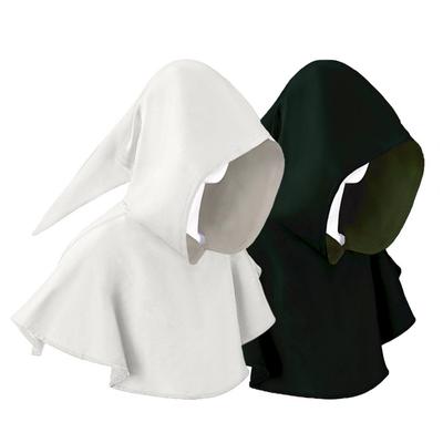 Halloween Cape Hood Μεσαιωνικό καπέλο θανάτου μονόχρωμο ρετρό σκούρο στυλ Cosplay Κοστούμια Stage Show Performance Shawl Cap