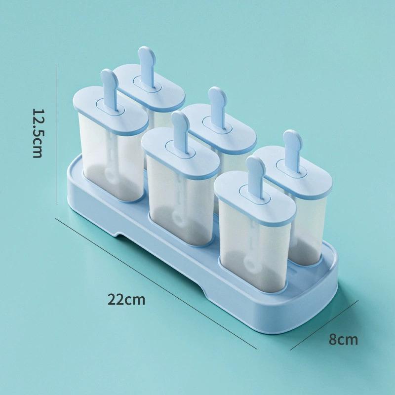 Popsicle Molds Set 6 Pieces Ice Popsicle Maker-, Easy-Release Ice Pop Molds, Homemade Ice Cream Molds
