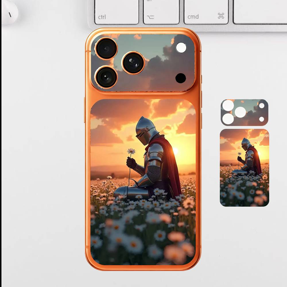 Knight And Peace For iPhone 17 Pro Max Full Back Cover Decal Wrap Skin Rear Protective Sticker Film