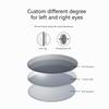 Adult -1.5 To -8.0 Myopia Electroplated Swim Glasses Waterproof Anti Fog Swim Goggles Custom Different Left Right Eye Degrees