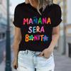 Women Summer T Shirt  Print Fun Fonts Short Sleeve Tees Casual   Printed  Tops