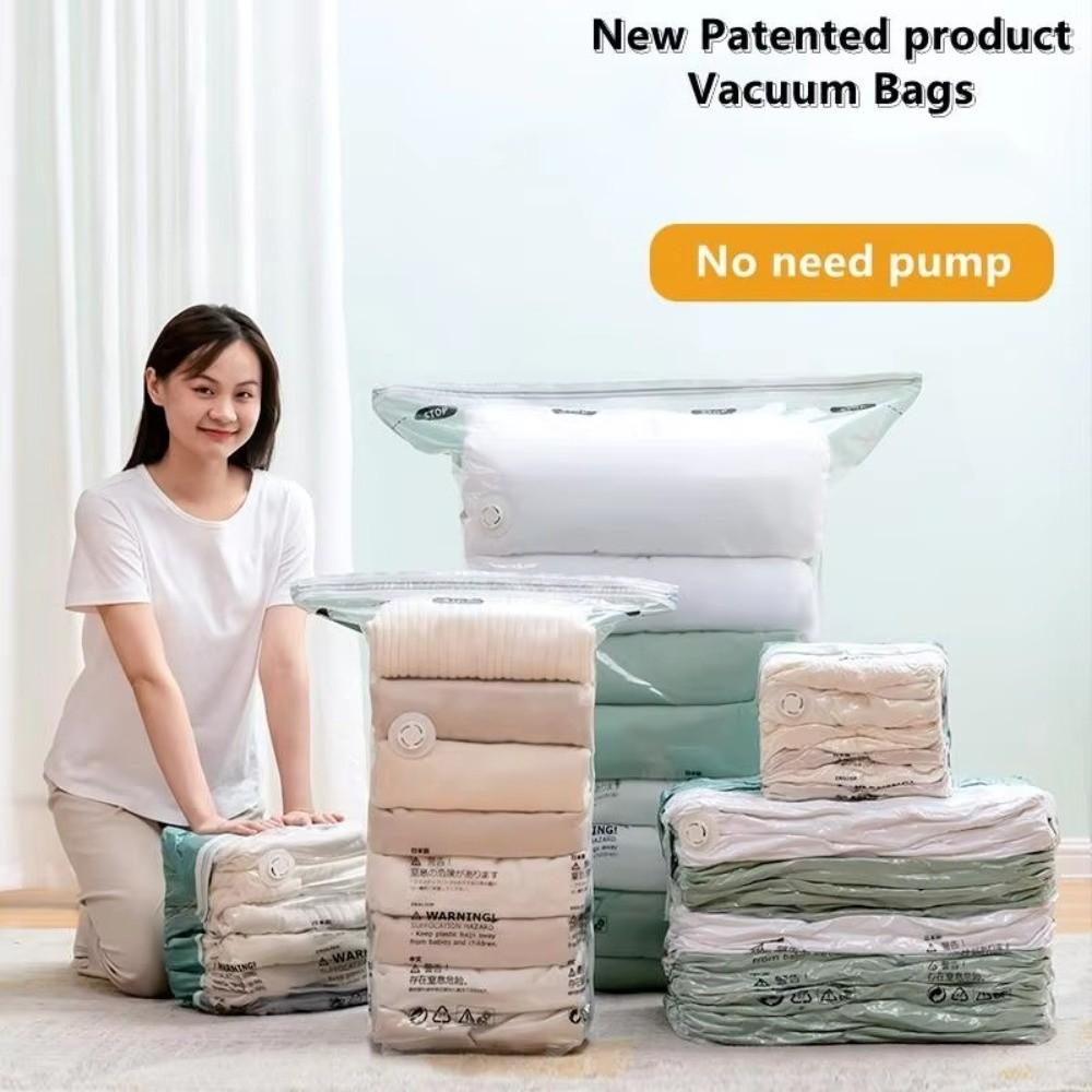 Compression Design Vacuum Storage Bags No Pump Closet Organizer Bags Closet Organization