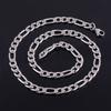 3-11.5mm Men's Stainless Steel Link Figaro Chain Necklace for Women Punk Boy Copper Color Choker Metal Jewelry Accessories Gift