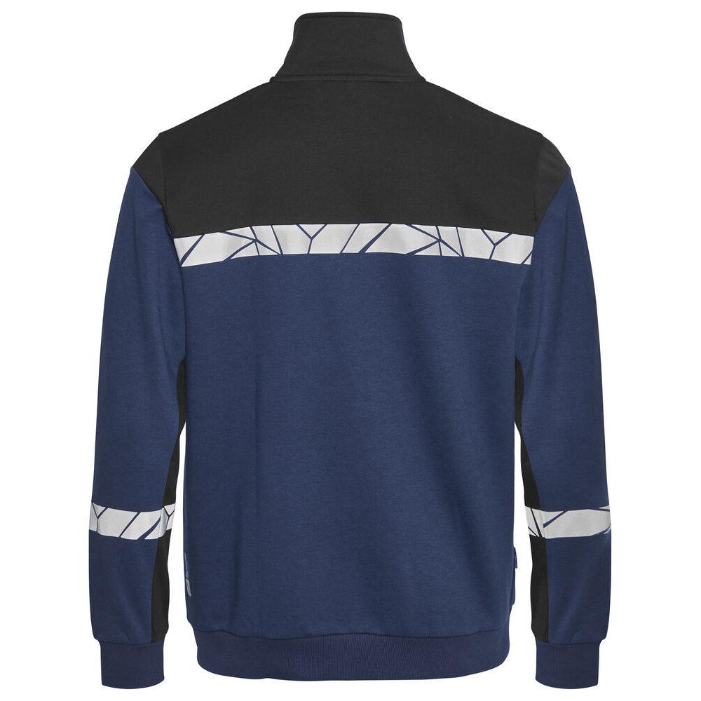 Projob Mens Progression Hi-Vis Full Zip Sweatshirt