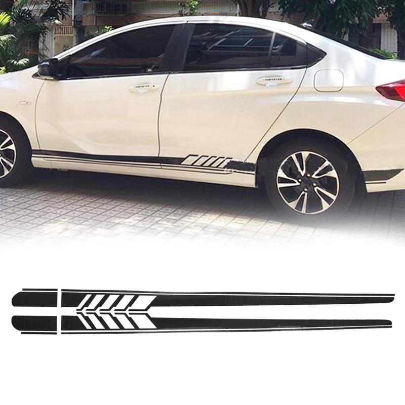 1 Pair Car Side Stripe Stickers Stripes Decal Sticker Auto Exterior Accessories Body Decoration Stickers