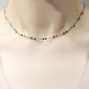 HARANG HR 50N_Pearl Point Garnet Labradorite Beads Necklace