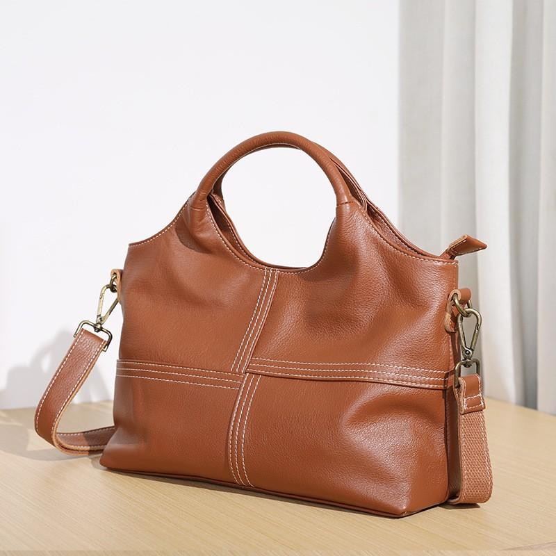 

Первый слой повседневной женской сумки из коровьей кожи — это простая и универсальная сумка через плечо из мягкой коровьей кожи.