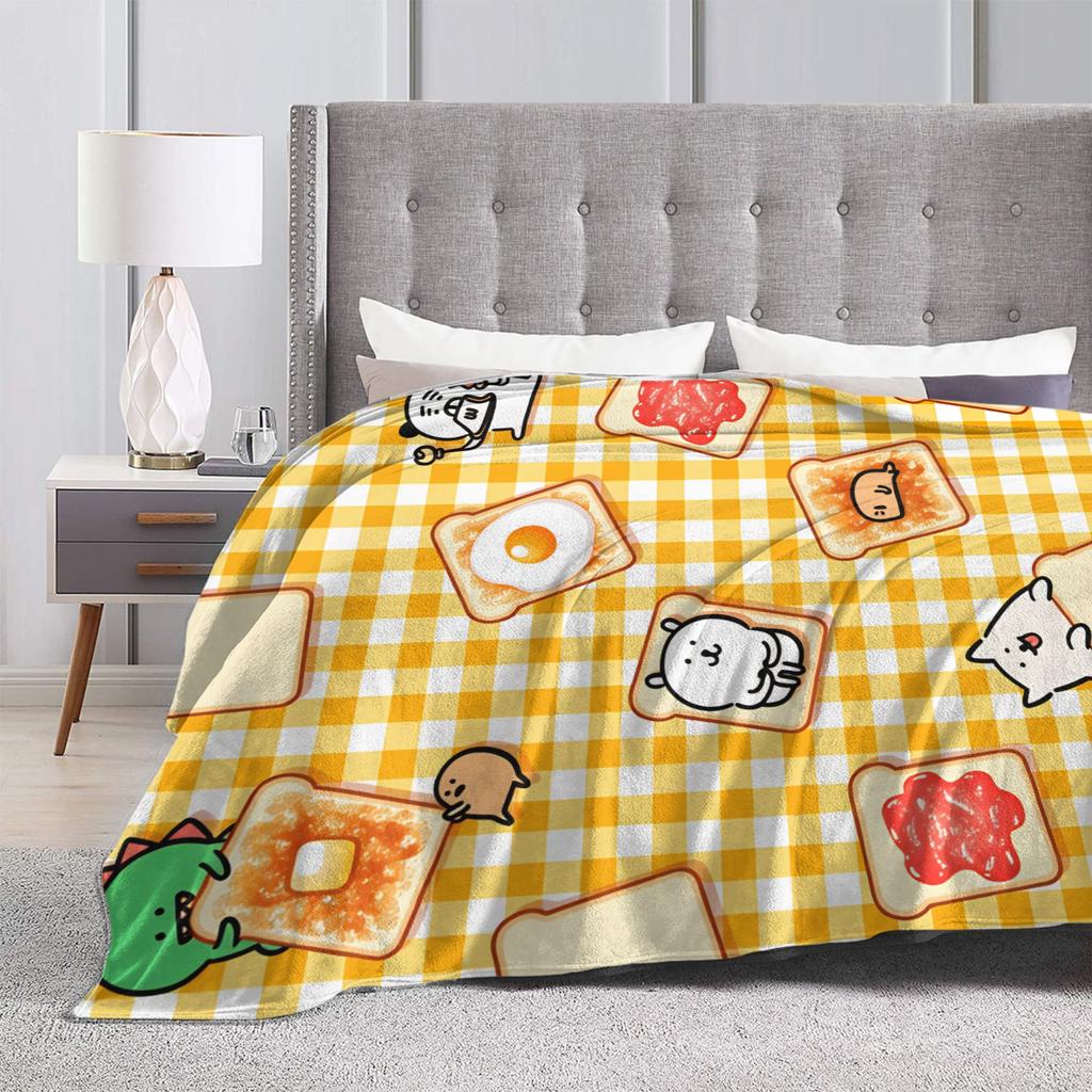 Soft Warm BlanketBoy Girl Airplane Travel Joke Bear Throw Blanket Flannel Bedspread For Couch Chair Fluffy Sofa Bed Cover