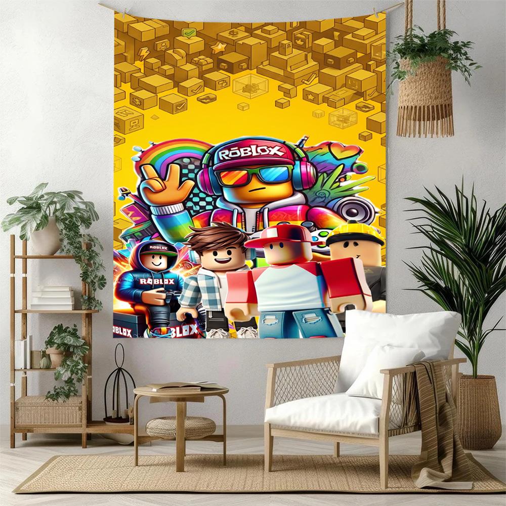 Roblox Wall Decor Tapestry Art For Pet Memorial Birthdaywedding Party Backdrop Family Gift