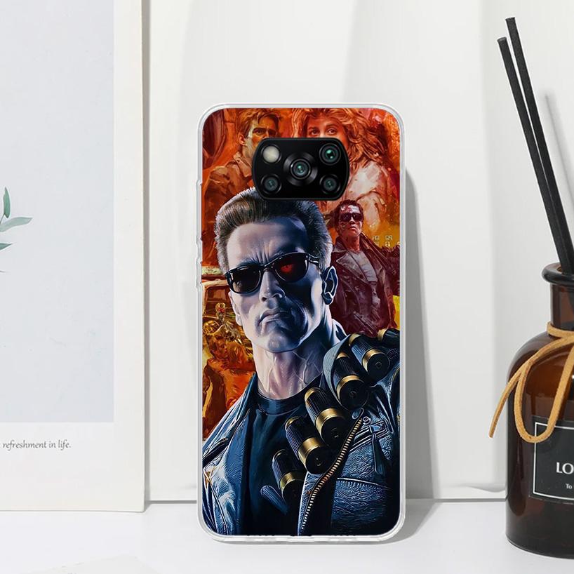 Arnold Schwarzenegger Terminator Phone Case For Xiaomi Poco X7 X6 X5 M7 M8 Pro F7 Ultra Redmi 15C 15 13C 13 12C 12 10 10C 10A Ar