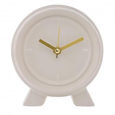 Interval Keramik Kaminuhr - Zartcreme