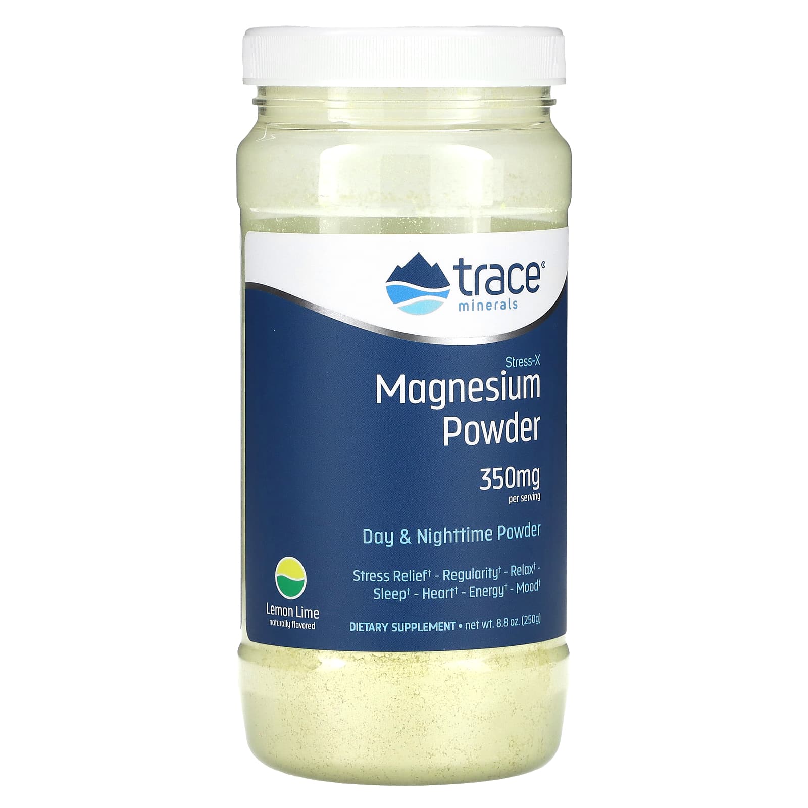 

Stress-X, Magnesium Powder, Lemon Lime, 250G(8.8Oz)