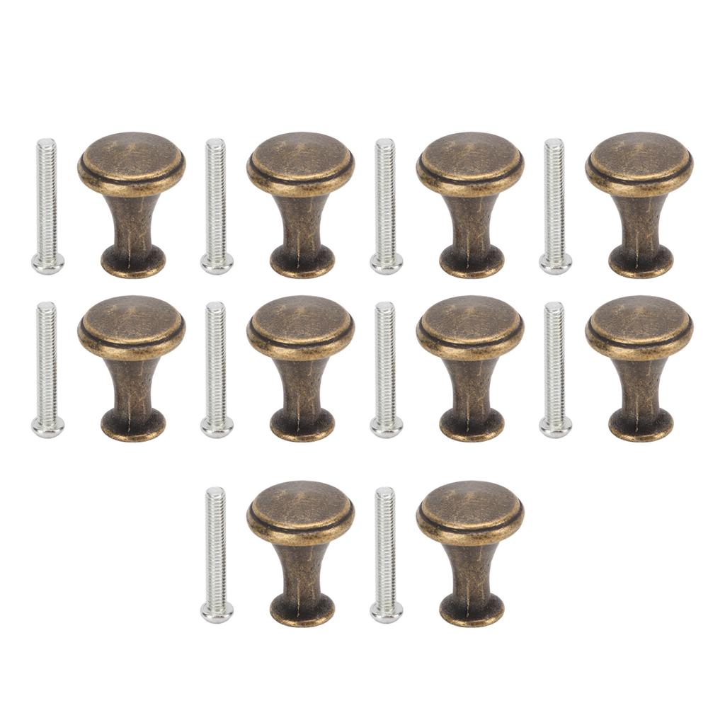 10 Sets Single Hole Handles 20x25MM Replacement Single Hole Drawer Cabinet Round Handle