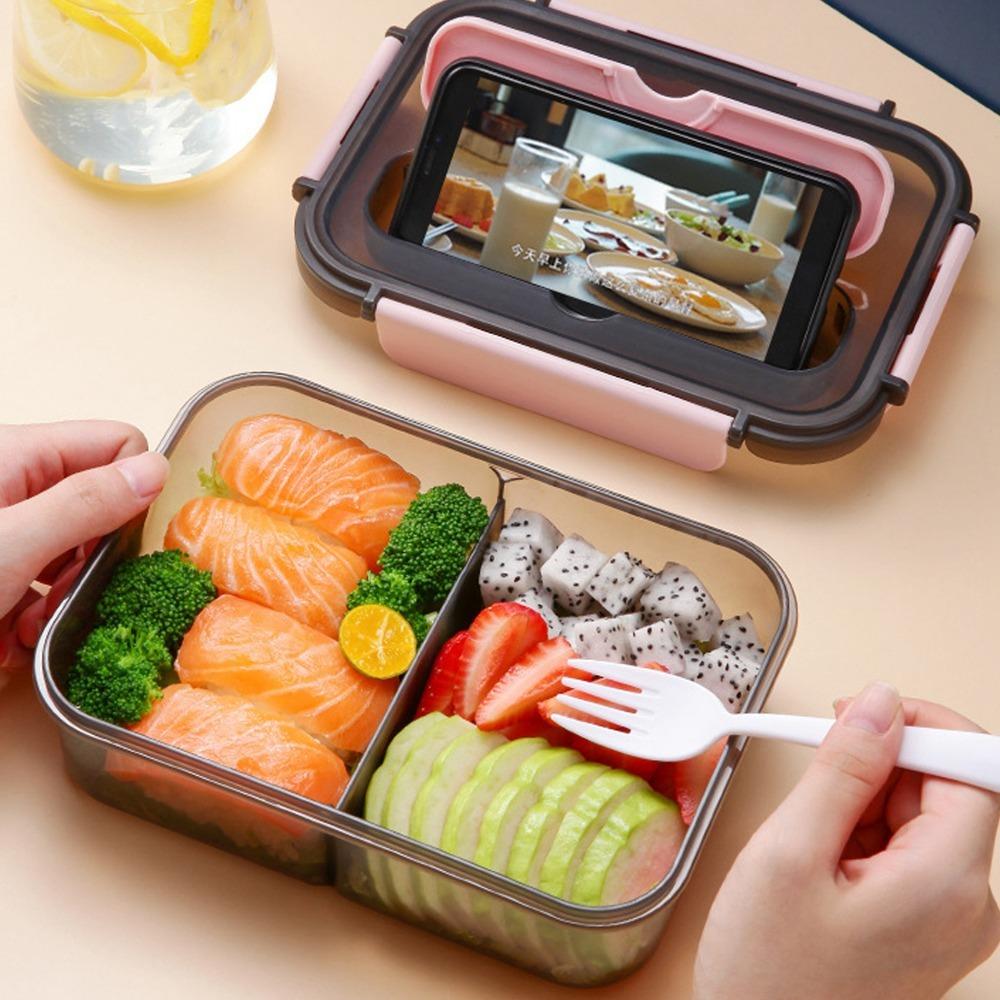 1.1L Leakproof Lunch Box PP Bento Lunch Box Portable Insulated Lunch Box  For Travel