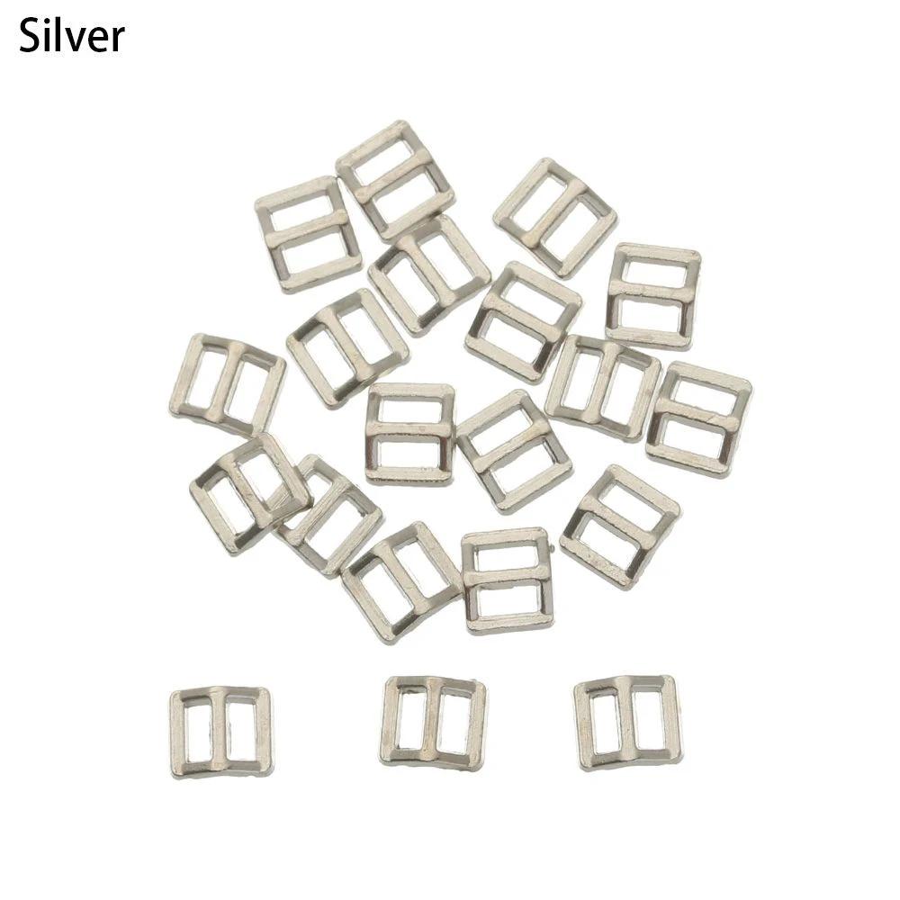20Pcs Mini Tri Glide Buckle Belt Buckles For 1/6 Dolls Waistband Bags Shoes Pants Overalls Adjustable Buttons Sewing Accessorie