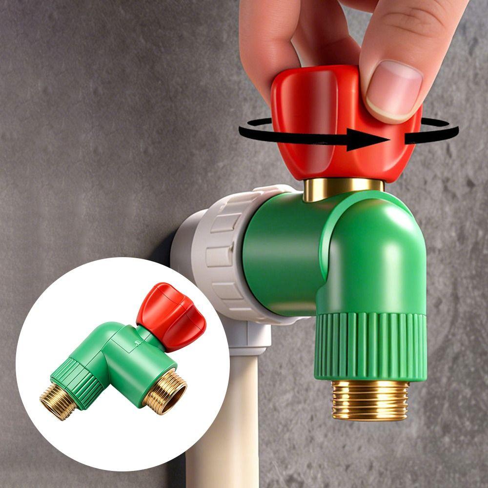 High-flow Water Pipe Valve Universal Interface Thread PPR Angle Valve Water Pipe Accessories