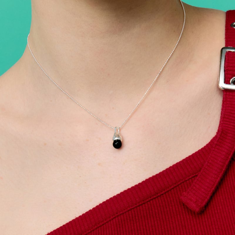 VINTAGE HOLLYWOOD [925 Silver] Breeze Bell Necklace_VH2536NE002M