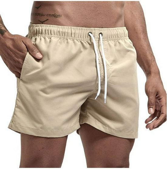 Men's Quick-Dry Multi-Color Beach Shorts: Summer Fashion Four-Point Sport Polyester Pants