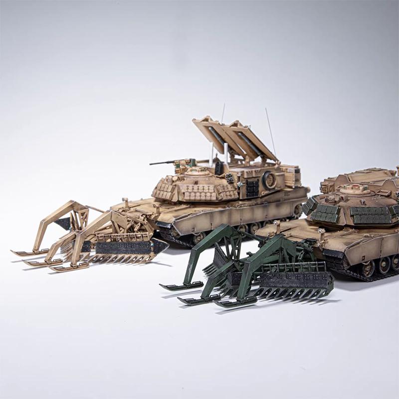 AM 1/72 Scale M1ABV Assault Breaching Vehicle M1150 Mine-Rescue Tank Heavy Engineer Combat Vehicle Simulation Resin Model