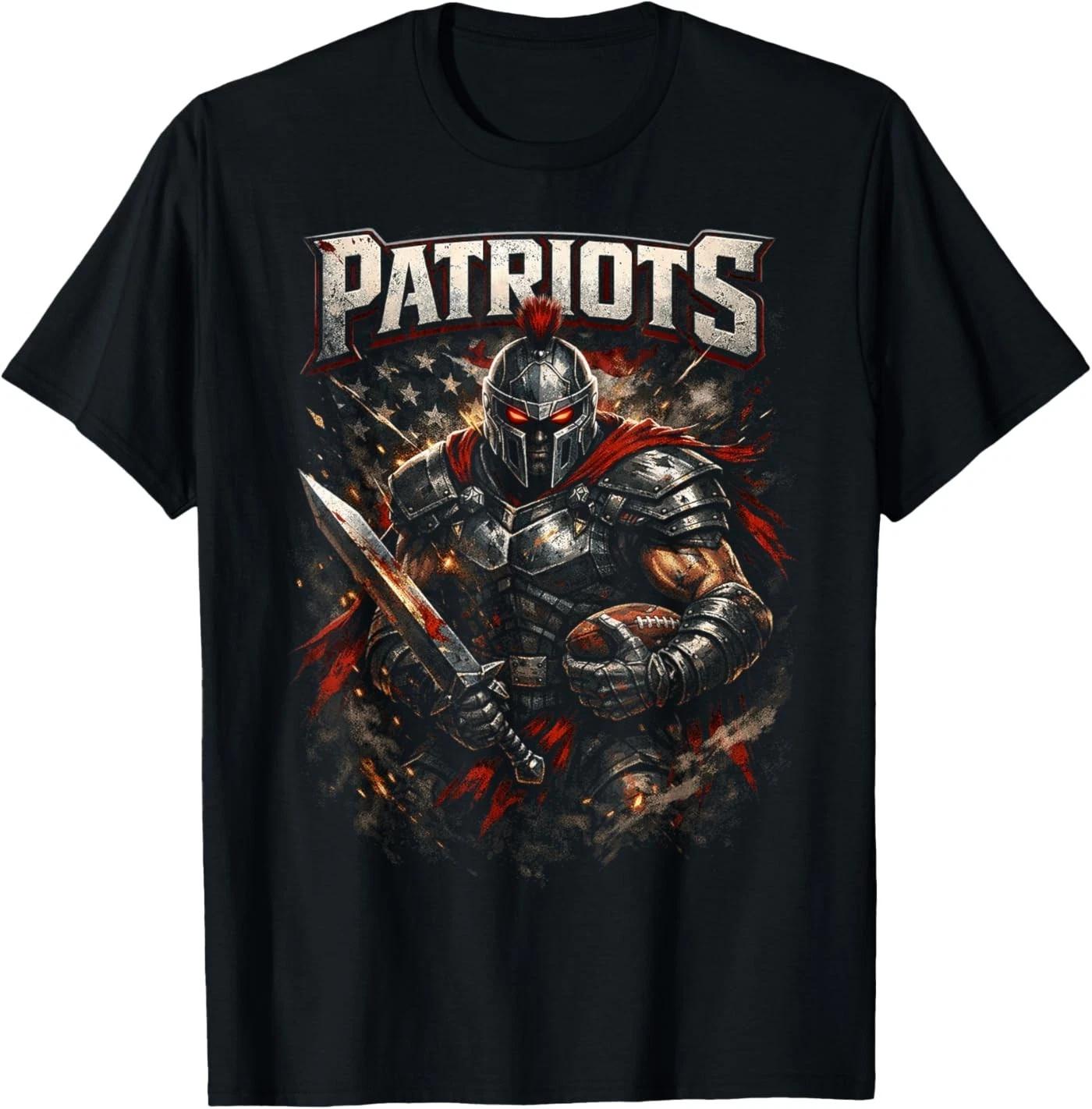 

Vintage Patriot Design Men Women 100% Cotton T-shirt Mens Tees Top L