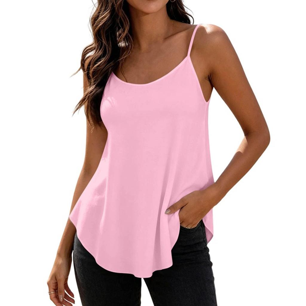 Women's Color Cutout Camisole Tank Top for Casual Daily Wear