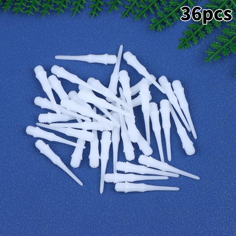 

36/50/100Pcs Short Soft Safety Plastic Dart Tips Stubby Points Wear-Resistant Durable Shafts Flights Darts Outdoor Sports 36Pcs белый